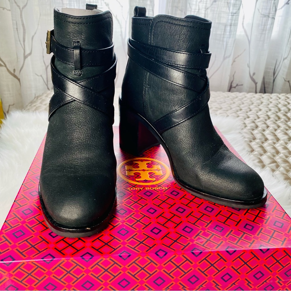 Tory Burch HASTINGS Ankle Cross Strap 85mm Booties
